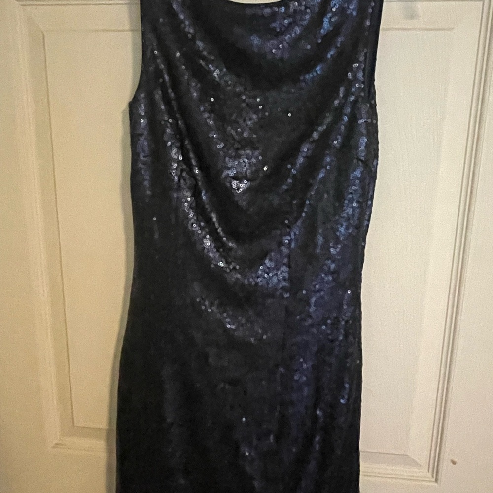 Lulu's Midnight Sequin Mini Dress
